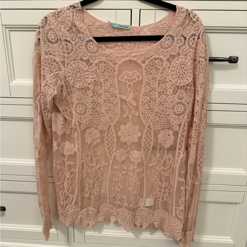 Maurice’s Pink Lace Top